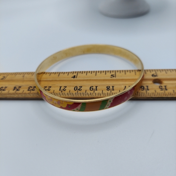 J.Crew Floral Design Thin Bangle Bracelet, GC. - Picture 8 of 12